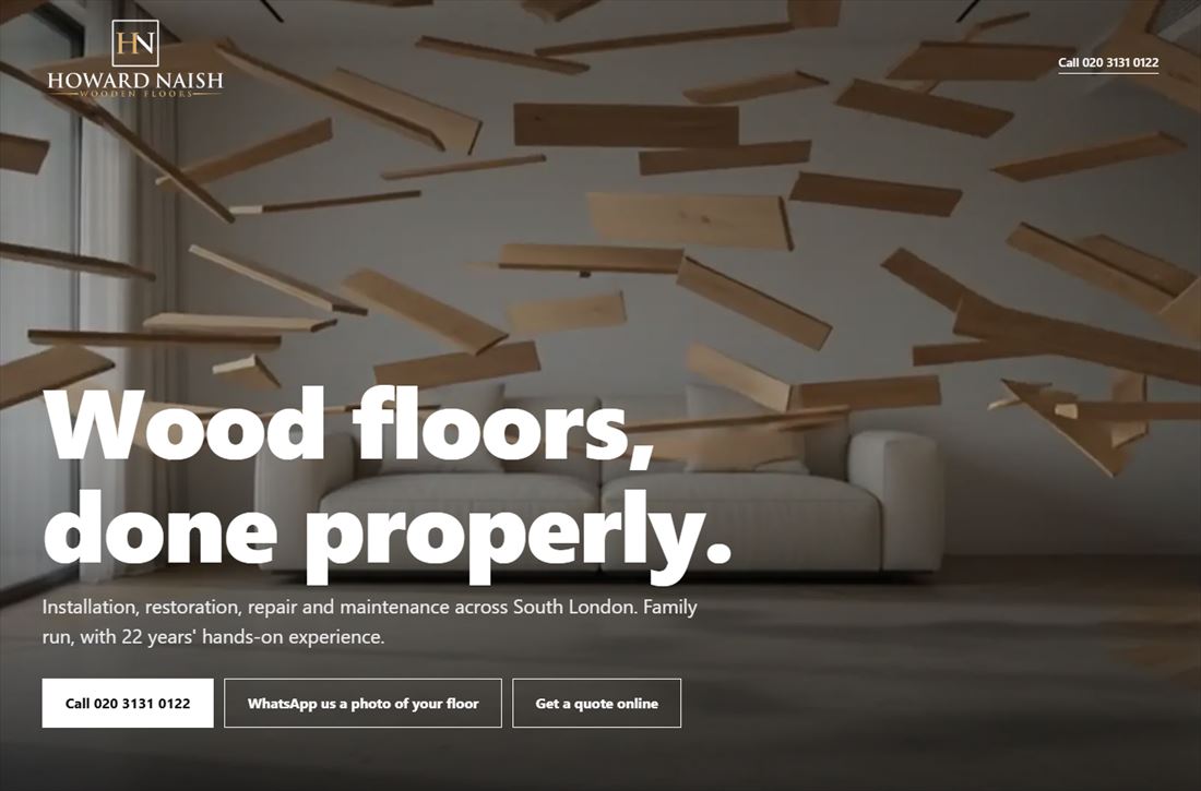 Howard Naish Wooden Floors website